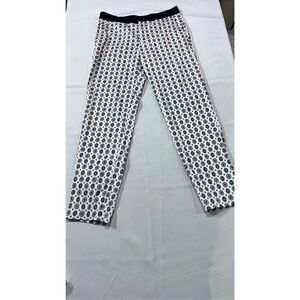 Zara Women's Medallion Print Sam Flat Front Casual Pants Multi-Color Size Small